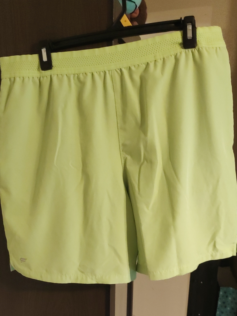 Fabletics Men's Athletic Shorts in Neon Lime - Lightweight Performance